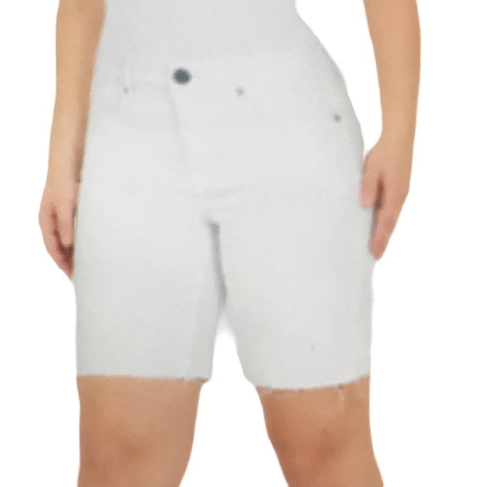 SEVEN7 SUNSET BERMUDA WHITE SHORTS 9" SZ 4 NWT